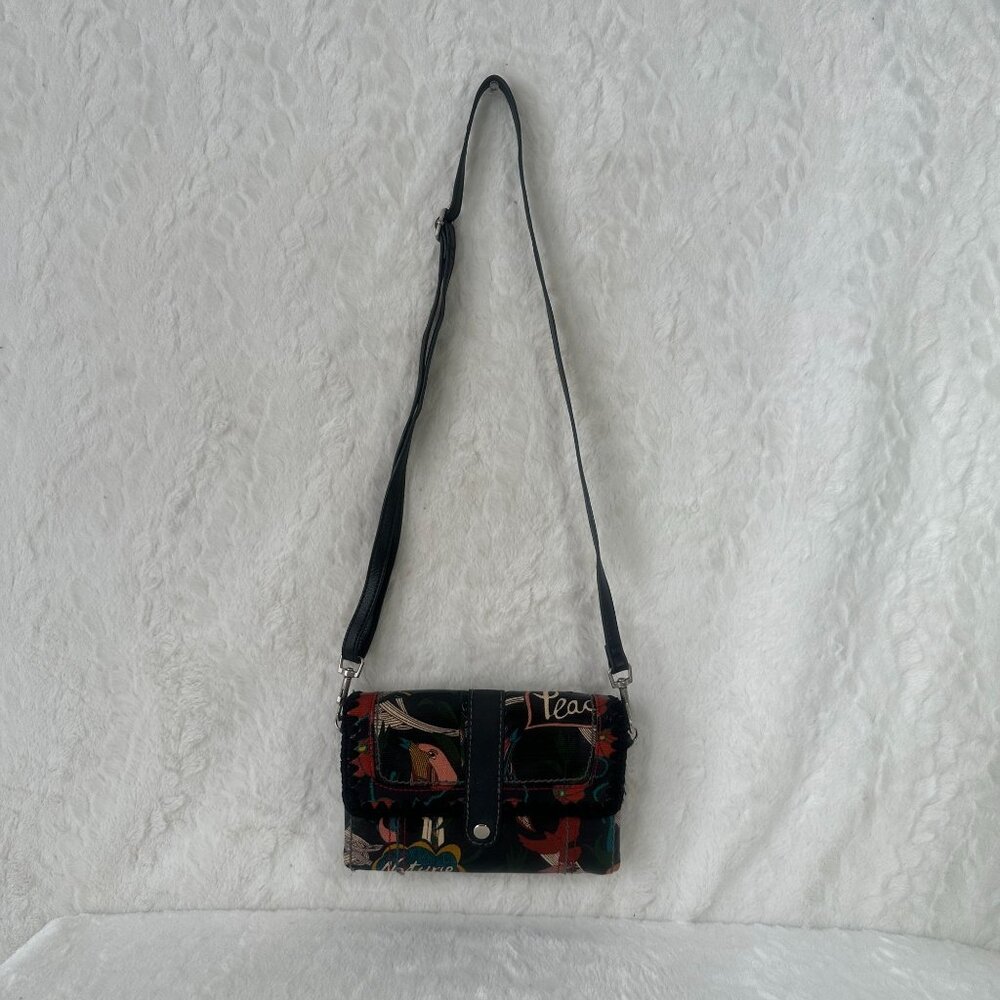 Sakroots Crossbody Bag With Adjustable Strap Artist Circle Birds Peace - Picture 2 of 9